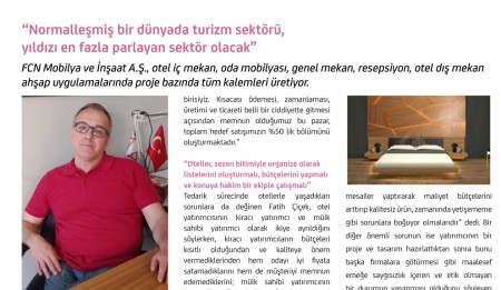 Turizm Proje Dergisi’nin Haziran Sayısındaki Röportaj