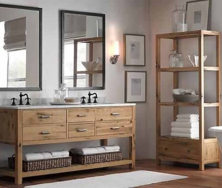 banyo dolabı,masif banyo dolabı, ahşap banyo dolabı